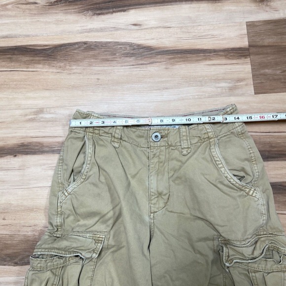 American Eagle Outfitters Mens Cargo Shorts Size 28 Longboard Cotton Cutoffs - Picture 5 of 8